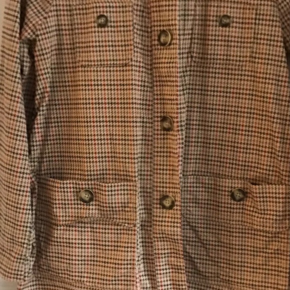 Cabi tartan plaid trenchcoat size M - Picture 3 of 10